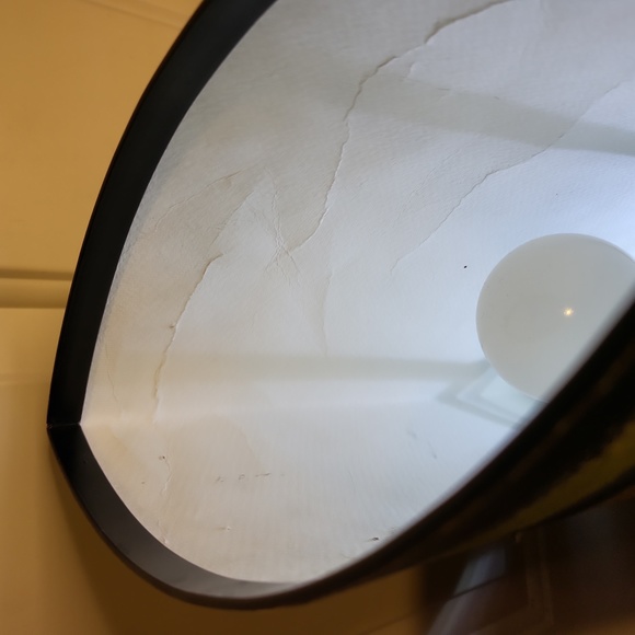 Anna Wong Signed Viver de Arte Hand Painted Water Color Table Lamp Vintage - Picture 8 of 16